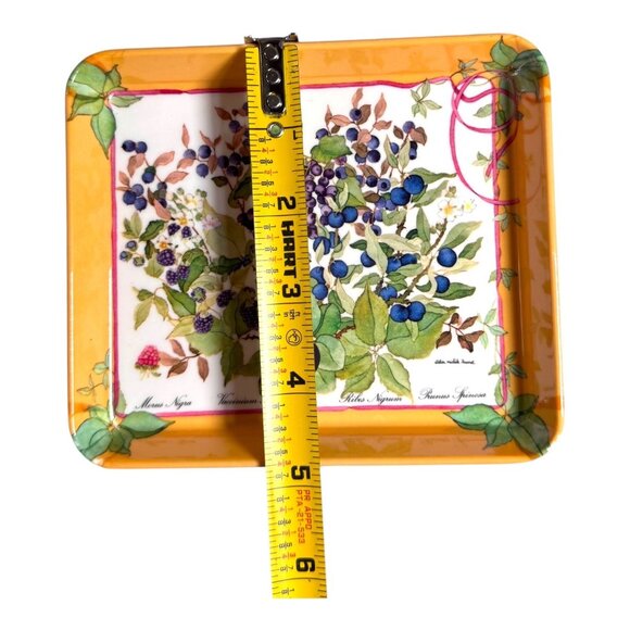 Decorative Floral Melamine Tray Botanical Print Small Jewelry Trinkets Keys - Picture 6 of 12